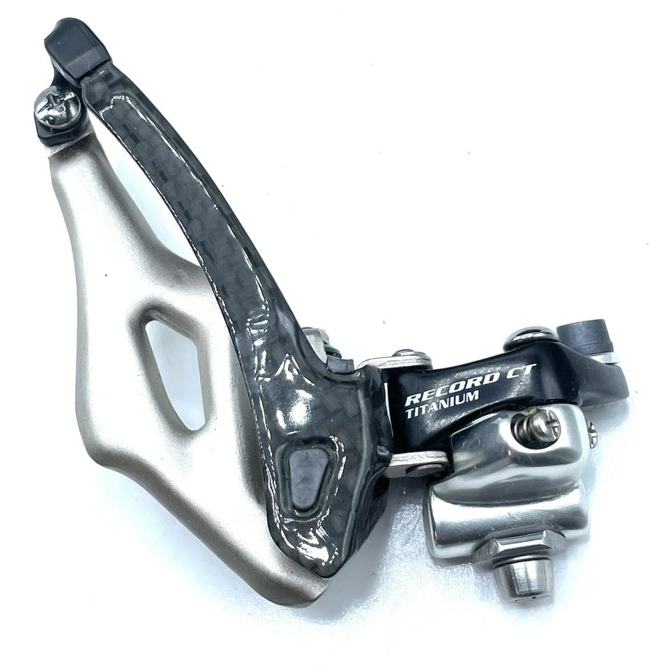 Desviador delantero Campagnolo Record CT 2x10 velocidades Braze-On FD5-RE2BCT NUEVO EN CAJA Foto 2 de 4