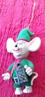 Vintage Jasco Merry Mice Mouse Flocked Christmas Ornament Hong Kong 1979 — photo 1