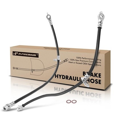 Brake Hydraulic Hose Highlander 2008-2012 Venza 2009-2015 FWD Pack of 2