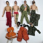 1960’s 12” GI Joe Figures Lot Flocked Hair Dog Tag Vests Vintage PARTS / REPAIR