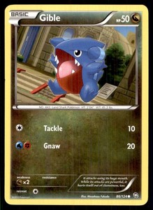 2012 Black & White - Dragons Exalted Gible Basic/Common #86