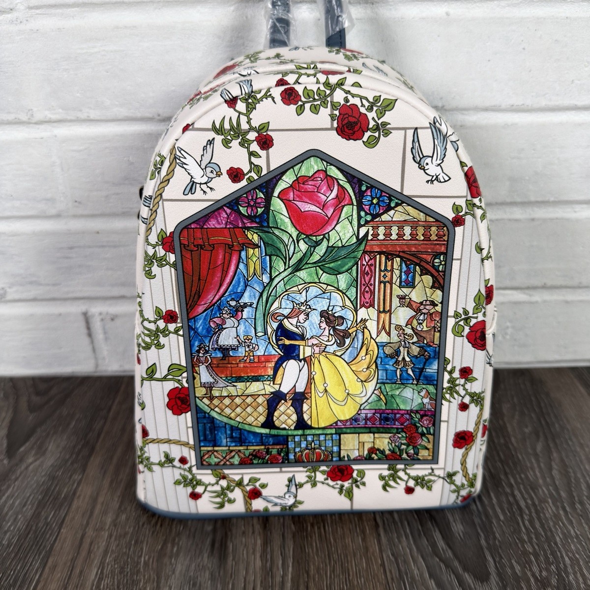 Loungefly Disney Princes Beauty And The Beast Stained Glass  display picture 1