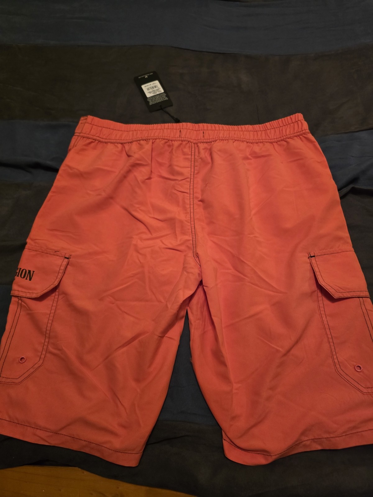 $119...True Religion size L Flap Pocket 12 In Cargo Board Short Red thumbnail 6