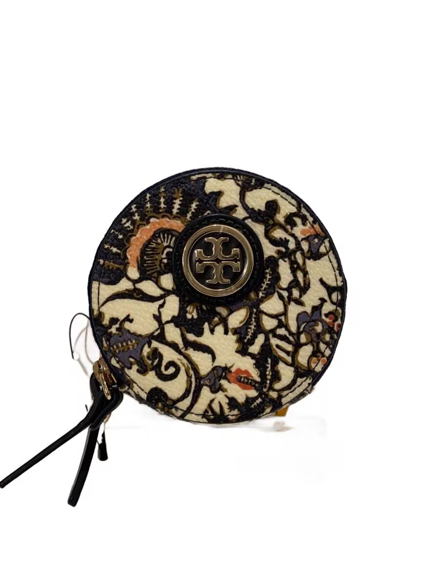 TORY BURCH Women's Cowhide Coin Case in NVY Floral Print