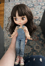 12'' Nude Blythe Doll 1/6 BJD Brown Hair Jointed Body Natural Skin Neo Custom