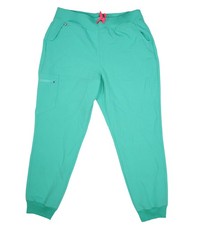 FIGS Scrub Pants Womens XL Green Zamora High Waisted Jogger Yoga Waistband RN