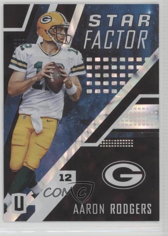 2017 Panini Unparalleled Star Factor Aaron Rodgers #SF-AR 0a4