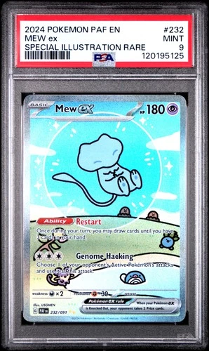 2024 POKEMON PAF EN-PALDEAN FATES SPECIAL ILLUSTRATION RARE #232 MEW EX PSA 9