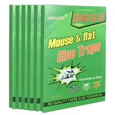 6 Pack Large Mouse Glue Traps with Enhanced Stickiness Rat Snake Sticky Pad 2025