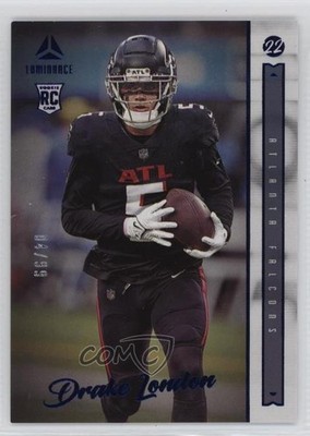 2022 Panini Chronicles Luminance Update Rookies Blue 4/99 Drake London RC 1a1o