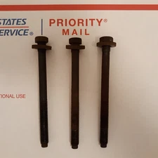 1980-1996 OEM Ford F150 Power Steering Gear Box Mounting Bolts, Washers Set of 3