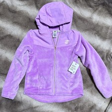 Body Glove Kids Girls Purple Full-Zip Fleece Hoodie Jacket