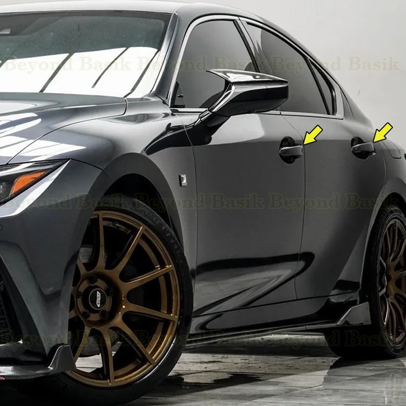 For 2014-2026 Lexus IS 13-20 GS GLOSS BLACK Door Handle COVERS W/2