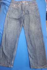 Vintage Rocawear Baggy Embroidered Double Stich Denim Jeans Pants Men's 36 Y2K