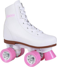 Quad Girls Rink Roller Skate - White Size 4