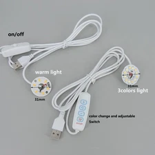 5V 3W USB LED chip single Dimmable warm white Night Light tablet cable Desk Book