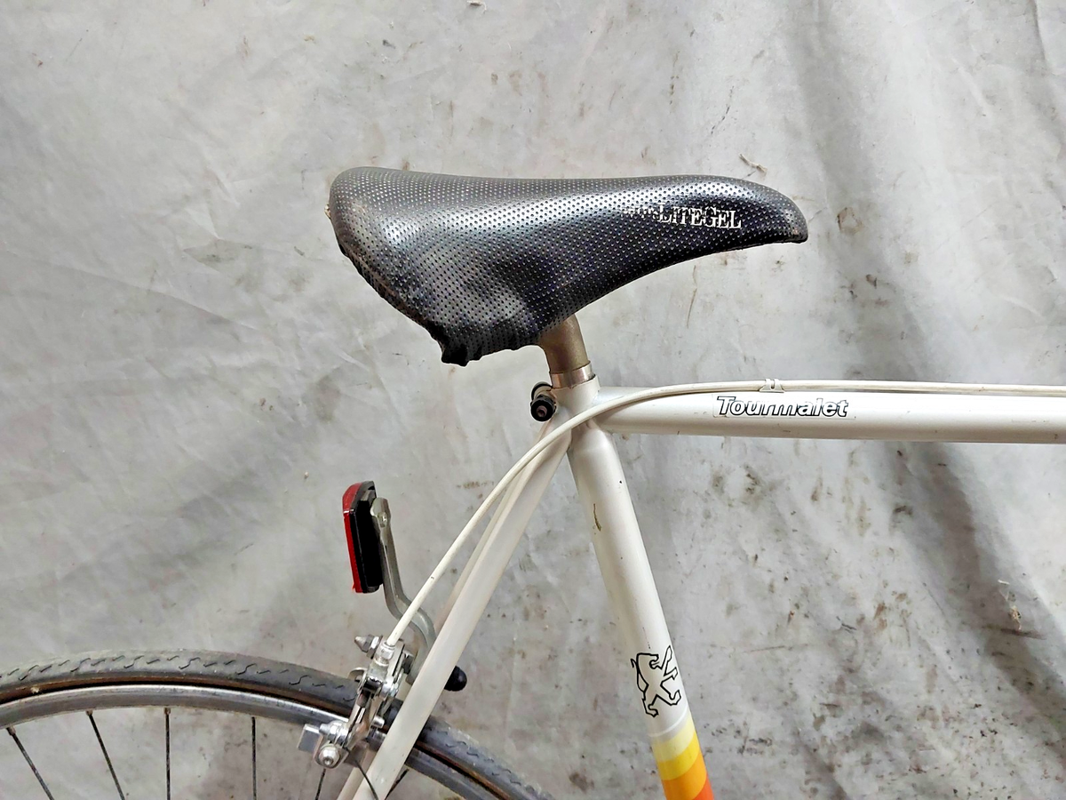 Gourde Vélo Peugeot Vintage Blanche 20 Oz - Années 60-70-80 - Pour Affichage
