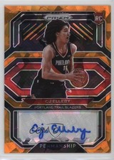 2020-21 Panini Prizm Rookie Penmanship Orange Ice CJ Elleby #RP-CJE Auto pe8