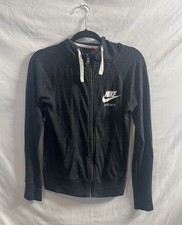 Nike Women's Full Zip Lightweight Hoodie Pockets Size XS Gray