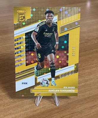 2022 Panini Elite Donruss Fifa Soccer Aurelien Tchouameni Gold Numbered 2/10!
