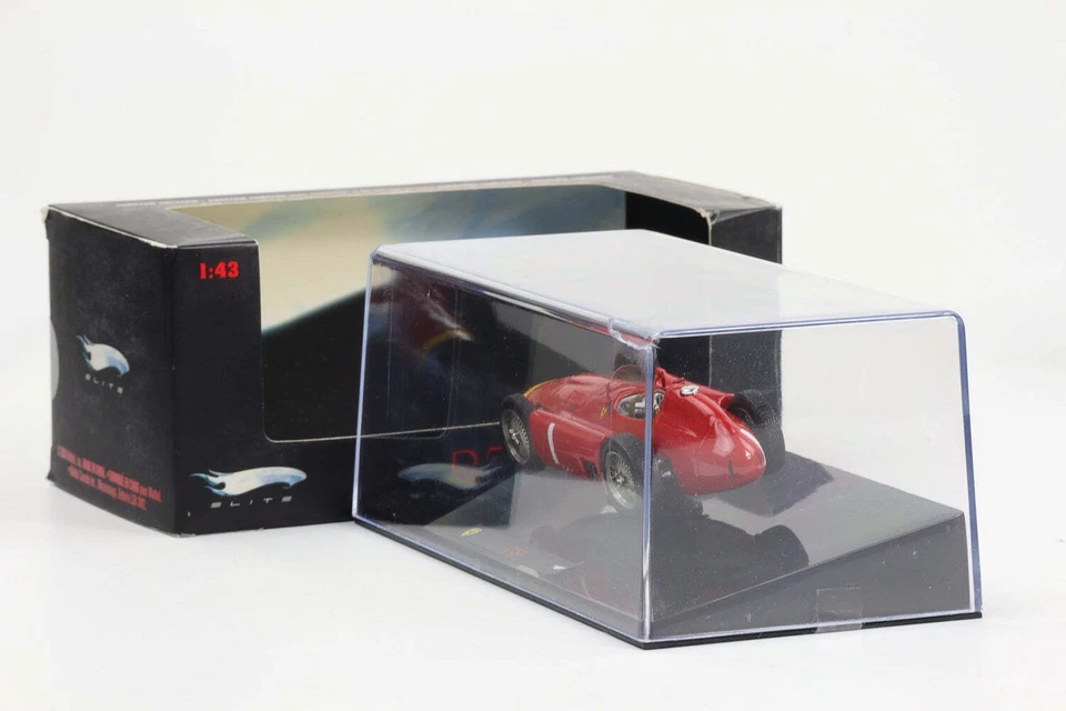 1:43 Hot Wheels Elite Ferrari D50 Fangio Rosso Formula 1 P9947 - Imagen 3 de 3