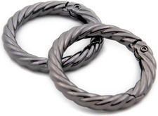 Metal O Ring for Purse Strap, 10 PCS Spring Rings for Handbag  Keys,Gold Gunme