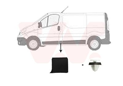 VAN Wezel Zier-/Schutzleiste, Seitenwand 4396423 Passend FüR Fiat Opel Renault-image