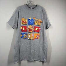 Vintage Disney Winnie Pooh Tigger Piglet Eeyore Extra Long Night Time T-shirt OS