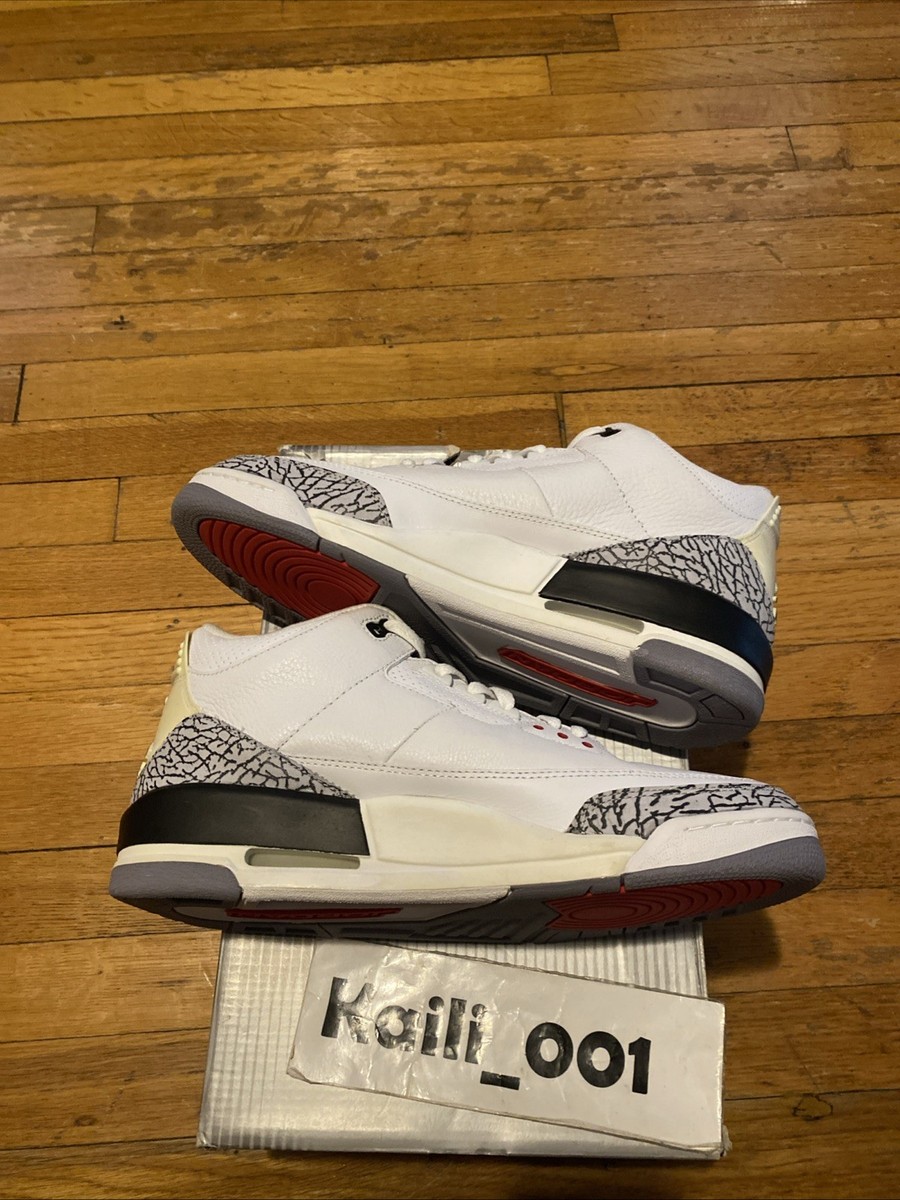 Nike Air Jordan 3 RETRO Size 12 White Cement 2003 136064-102 Nike