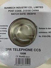 4 Core 2 Pair 100m Telephone Cable