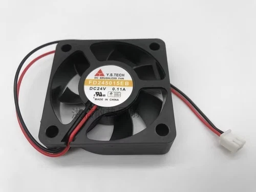 Y.S.TECH FD245015EB DC24V 0.11A 50*50*15MM 2-Pin Inverter Cooling Fan