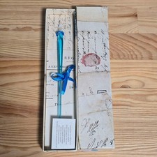 Glass Pen Light Blue