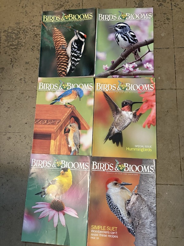 BIRDS & BLOOMS magazine lot of 6, 2007