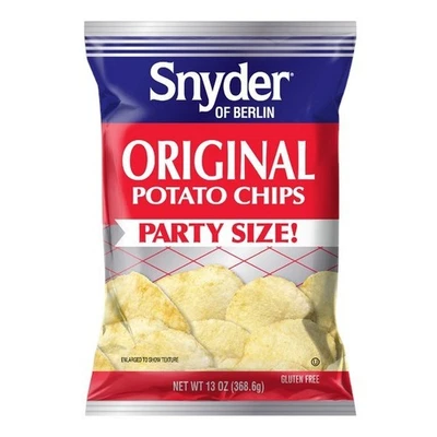 ‎ SNYDER OF BERLIN Snyder Of Berlin Original Potato Chips Party Size 12.5 oz 3 Bags