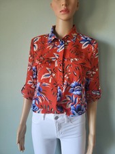 LOFT COLORFUL SHIRT TOP SIZE S