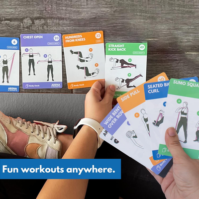 #ad Workout Cards Instructional Fitness Deck for Booty Band Workouts Beginner ... $37.95