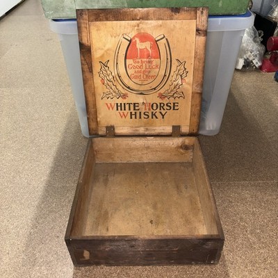 Vintage White Horse Whisky Holzkiste