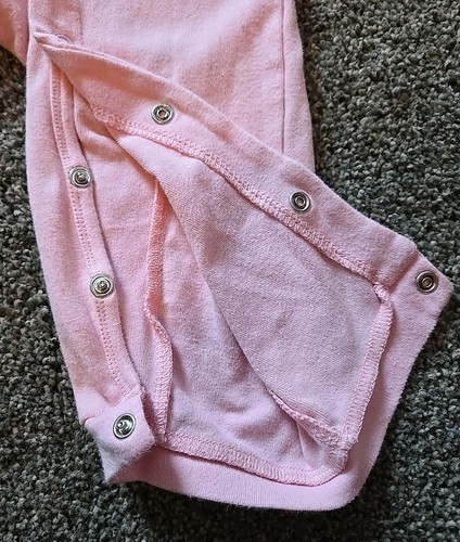 Misfits Punk Rock Romper Body Suit - Pink - Button Up Legs - Picture 4 of 6