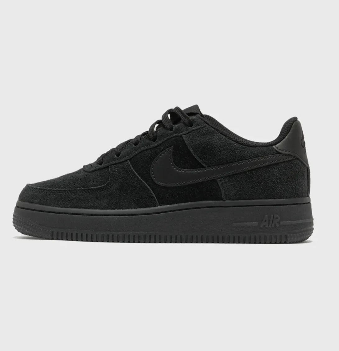 Nike Air Force 1 Lv8 GS Girls Boys Trainers Black Size Uk 4.5,5,5.5,6