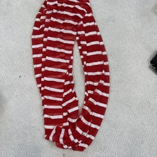 Red and white striped infinity scarf patriotic summer boating