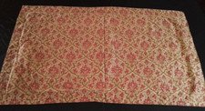 Lauren Ralph Lauren King Pillow Sham Paisley Red Brown Medallion Cotton Luxury