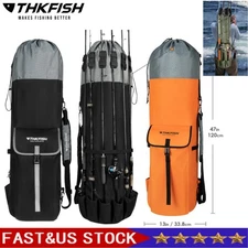 Fishing Rod Carrier Pole Bag Reel Organizer Case Storage for Gear Large Capacity