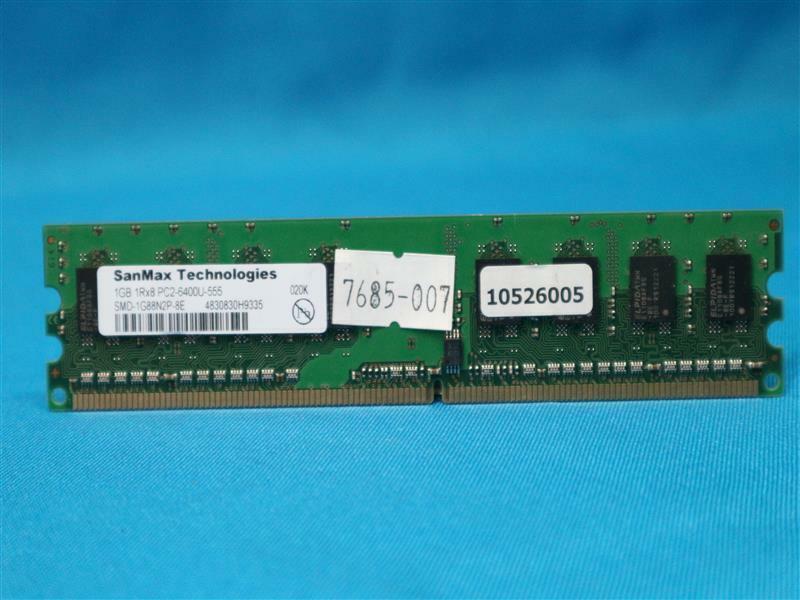 Sanmax SMD-1G88N2P-8E 1GB 1Rx8 PC2-6400U-555 Memory | eBay Sanmax SMD-1G88N2P-8E 1GB 1Rx8 PC2-6400U-555 Memory | eBay