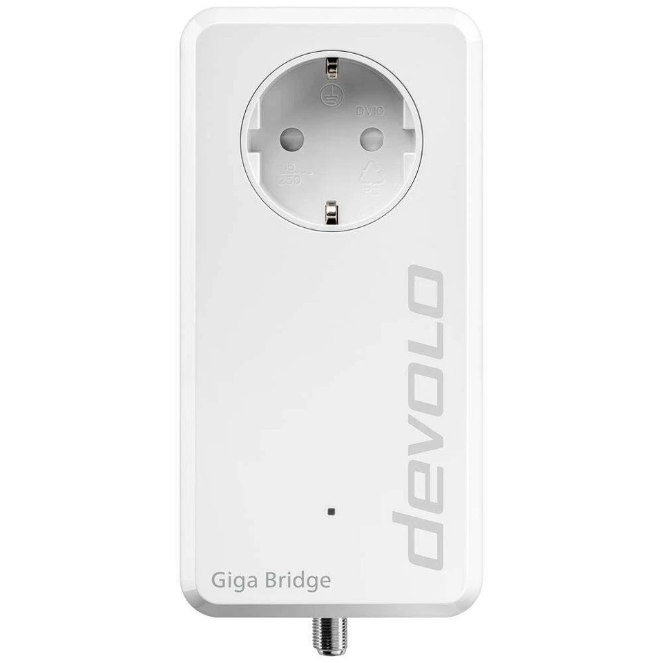 Devolo Giga Bridge Phoneline Netzwerkadapter 8949 EU IP-Bridge, Glasfaser 1000 - Bild 2 von 4