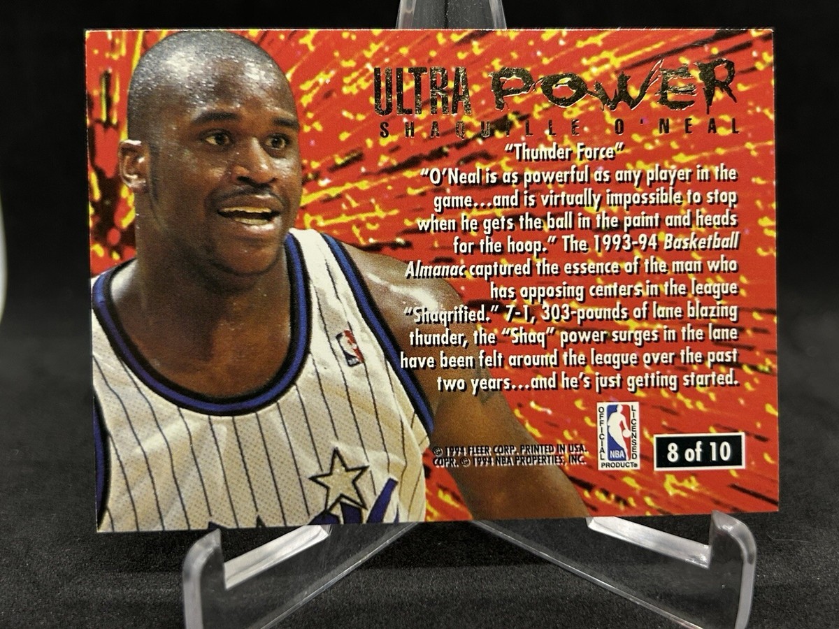 1994-95 Ultra #8 Shaquille O'Neal Ultra Power HOF Magic Free