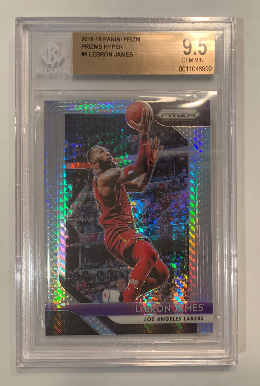 2018-19 Panini Prizm Lebron James Hyper BGS 9.5