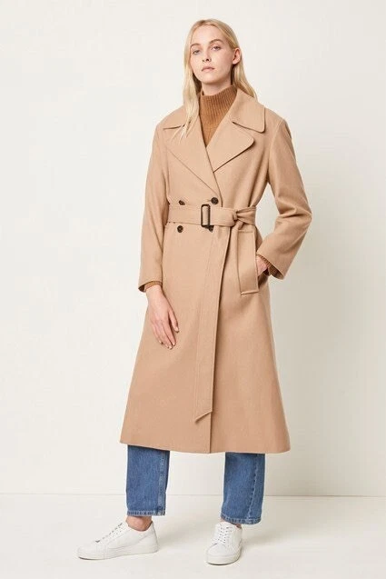 French connection camel coat discount