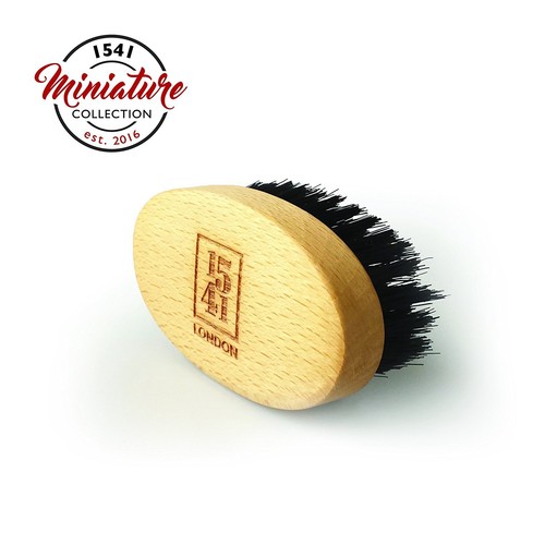 Cepillo de barba de madera de haya tamaño de viaje 1541 con cerdas negras puras (BB03) - Imagen 3 de 5