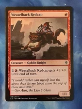 Weaselback Redcap MTG Throne of Eldraine NM