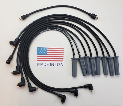 HEI Distributor & 8.5mm Spark Plug Wire Set For Ford 351C 351M 400 429 460 Engines - Black
